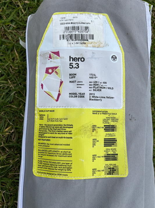 Vela North Sails Hero 5.3