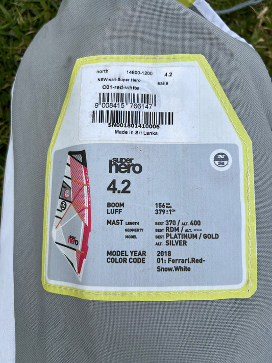 Vela North Sails Super Hero 4.2