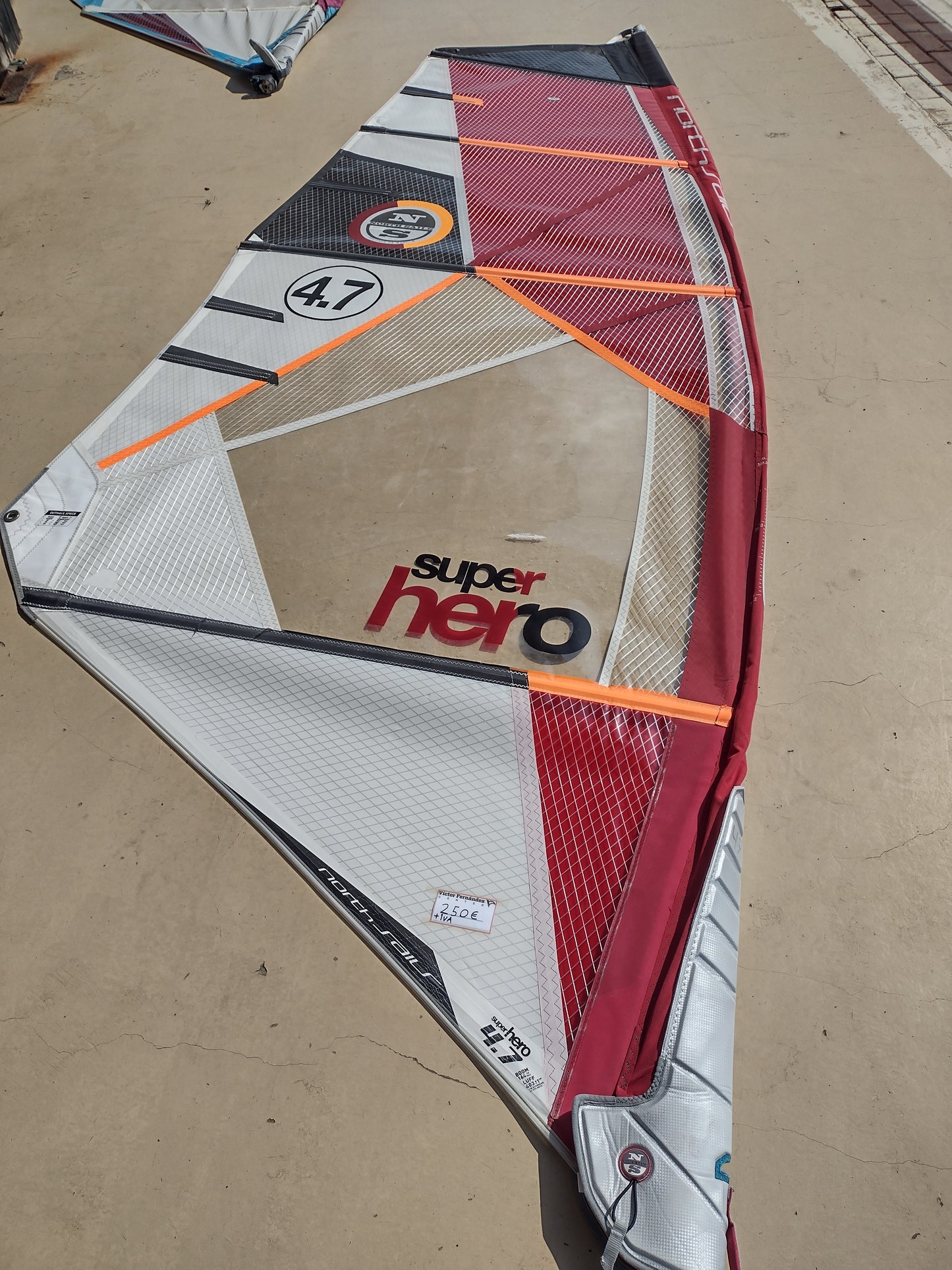 Vela North Sails modelo Super Hero de 4.7